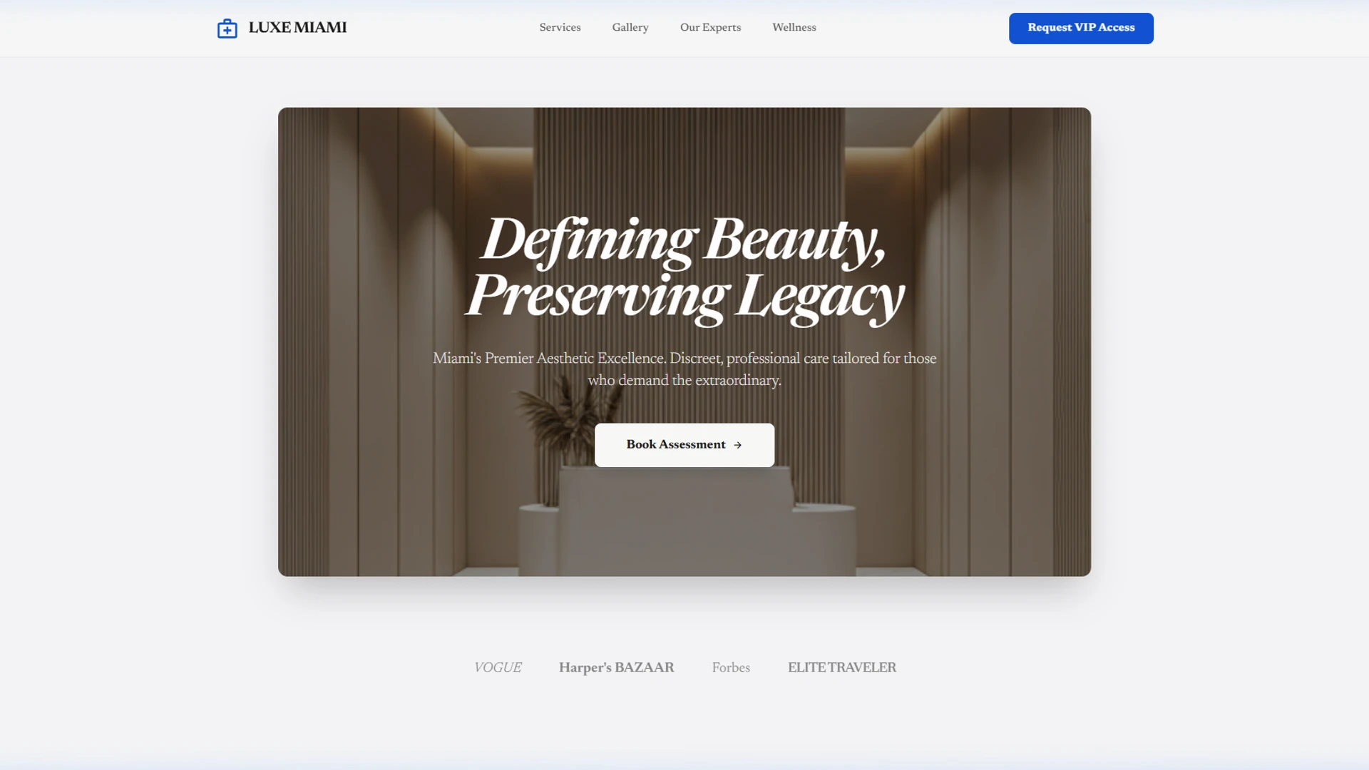 Luxury Wellness Clinic Pro